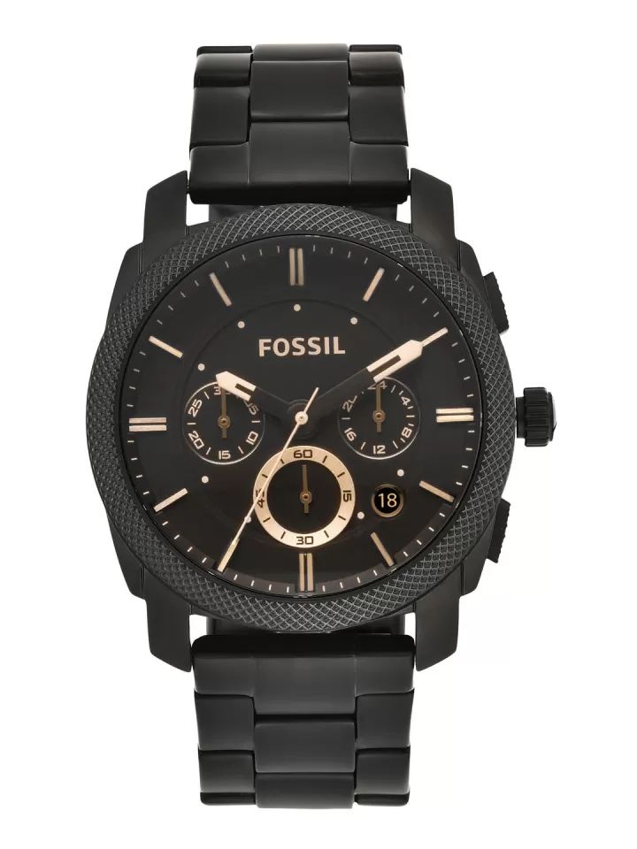 Fossil Men's Black Chronograph Watch FS4682